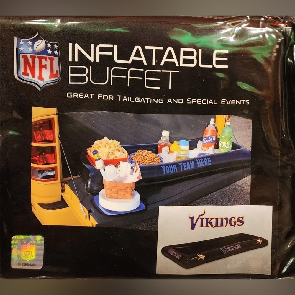 MN Vikings inflatable buffet cooler Great for Parties or tailgating! NEW